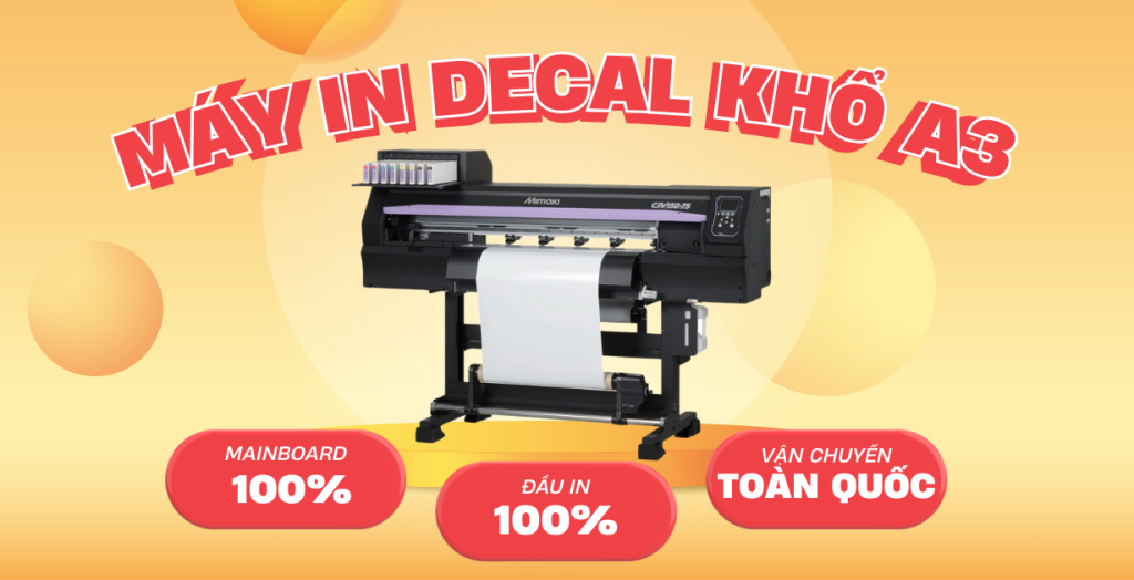 Máy in decal khổ A3 – Ưu nhược điểm của máy in decal khổ A3