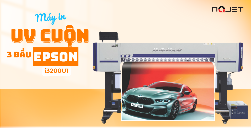 Máy in UV cuộn 3 đầu Epson i3200U1