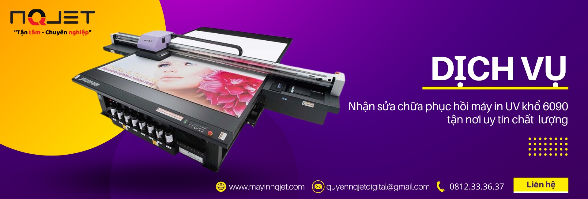 Sửa máy in UV khổ 6090