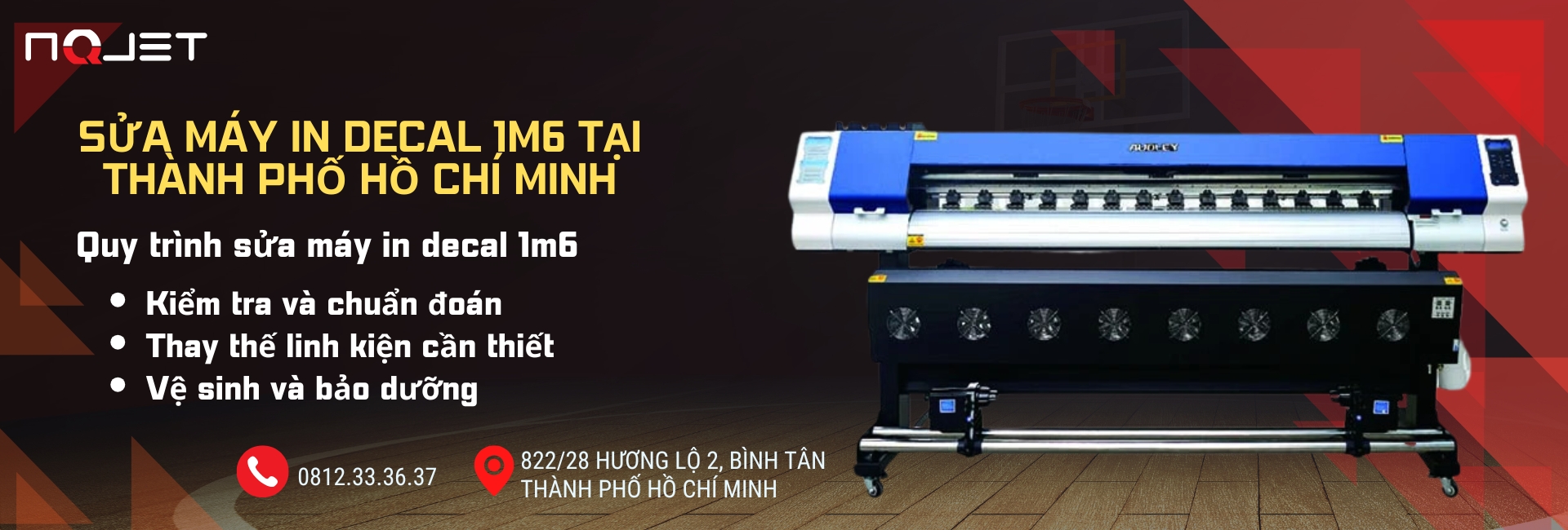 Sửa máy in decal 1m6 tại thành phố Hồ Chí Minh