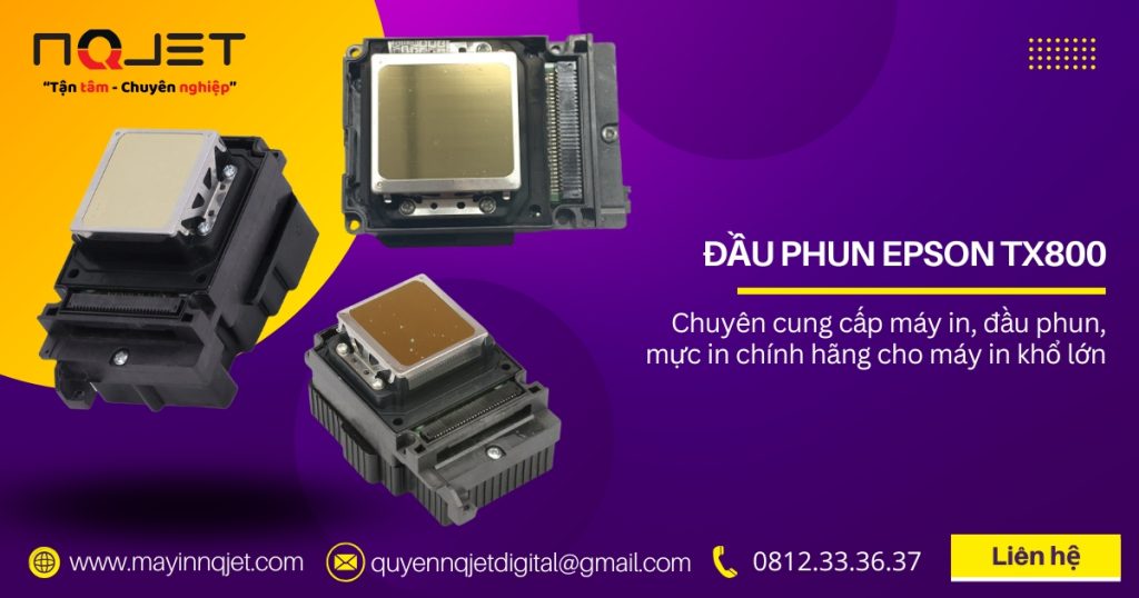 Đầu phun Epson TX800 sử dụng cho máy in khổ 1m6/ 1m8/ 2m2/ 2m5/ 3m2