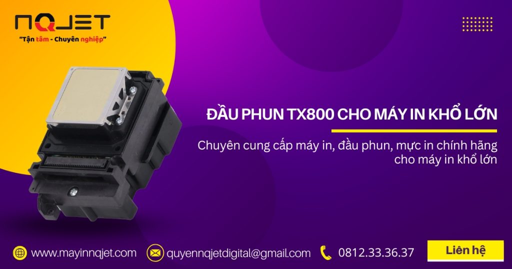 Đầu phun TX800 cho máy in khổ lớn 1m6, 1m8, 2m2, 3m2 Đầu phun TX800 cho máy in khổ lớn 1m6, 1m8, 2m2, 3m2