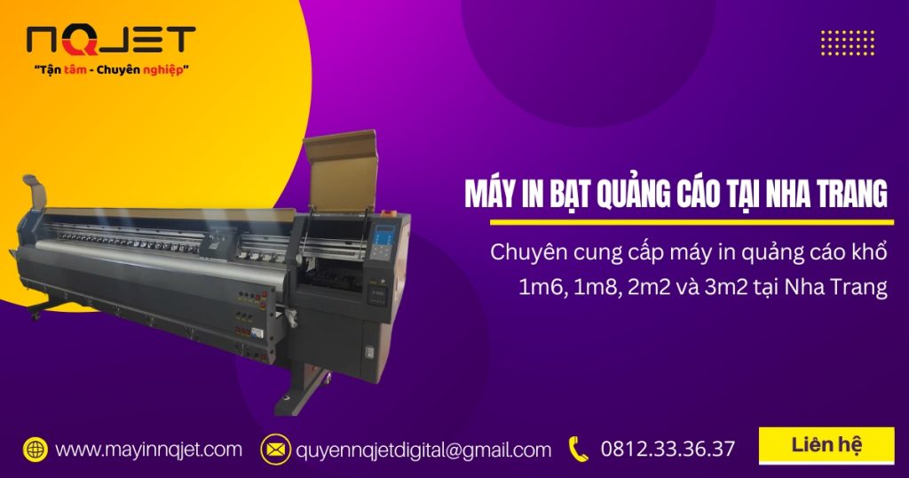 Máy in bạt quảng cáo khổ 3m2 tại nha Trang