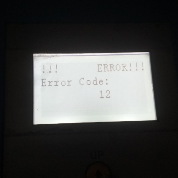 Lỗi ERROR 12 trên máy in bạt 1m6, 1m8, 2m2, 2m5