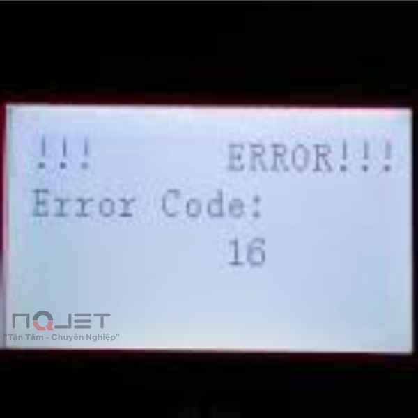 Lỗi ERROR code 16 trên máy in bạt