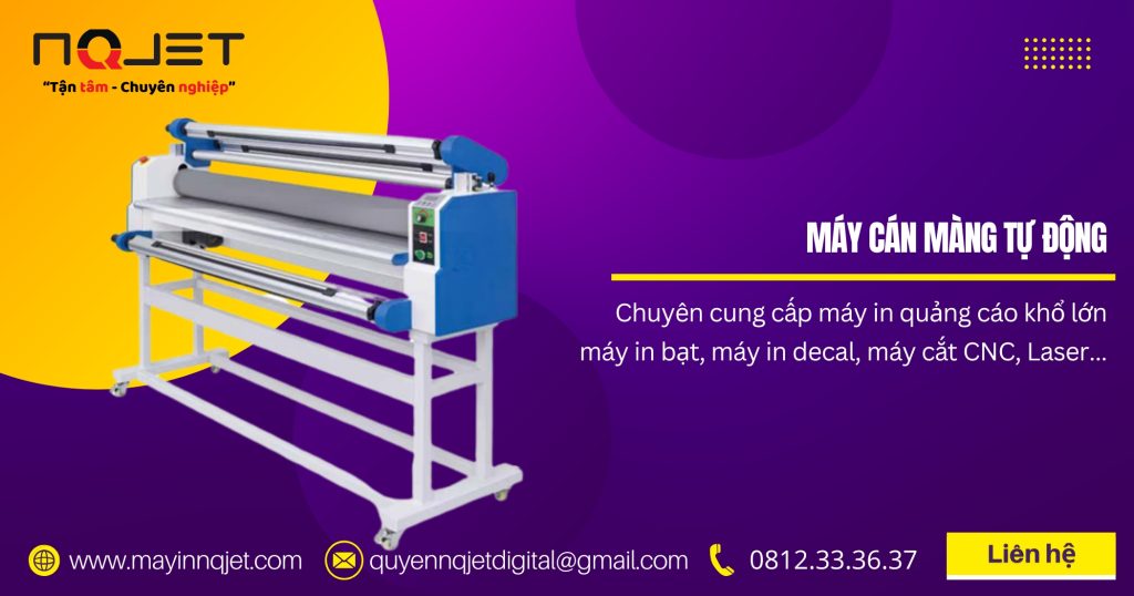 Máy cán màng decal tự động hot nhất 2025