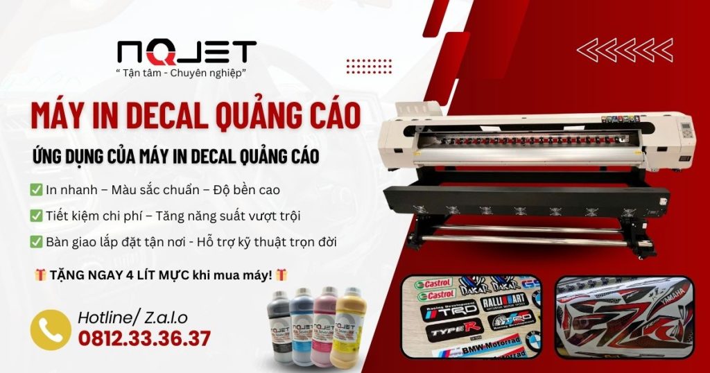 Máy in decal quảng cáo