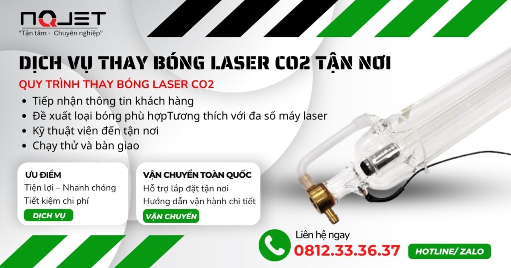 Dịch vụ thay bóng Laser CO2 tận nơi uy tín chất lượng
