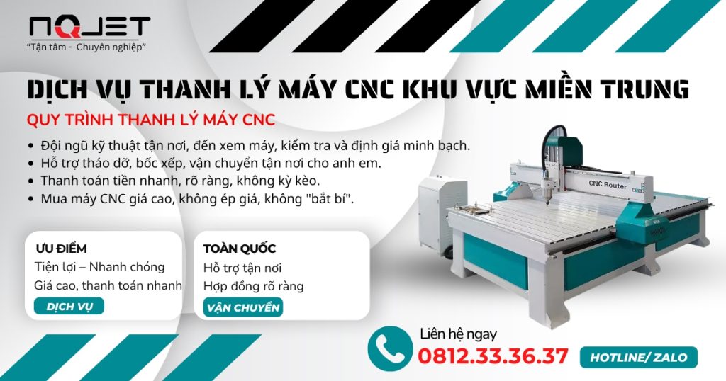 thu mua máy CNC tại khu vực miền Trung