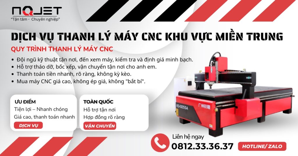 thu mua máy CNC tại khu vực miền Trung