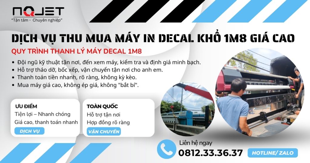 Dịch vụ thu mua máy in decal khổ 1m8 giá cao
