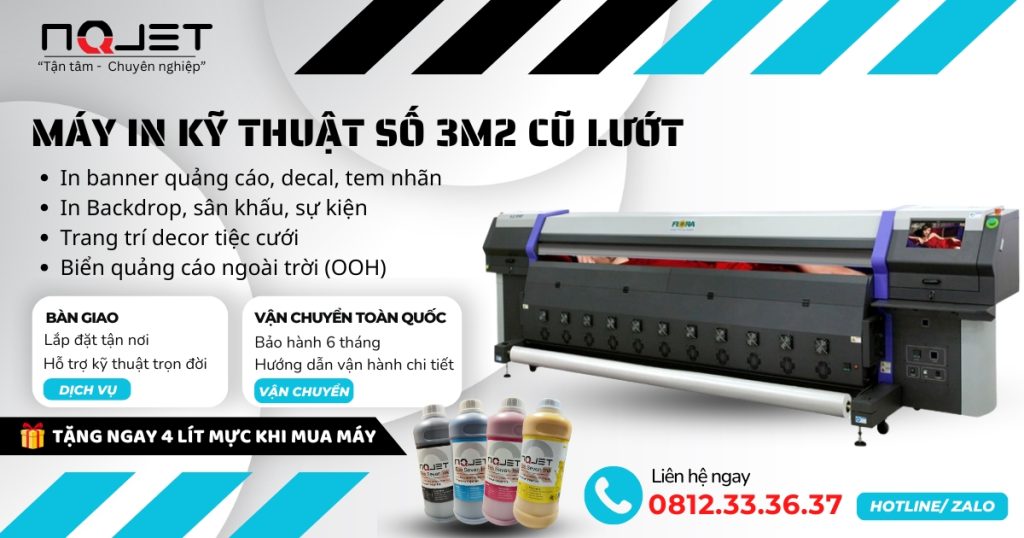 Máy in kỹ thuật số 3m2 cũ lướt