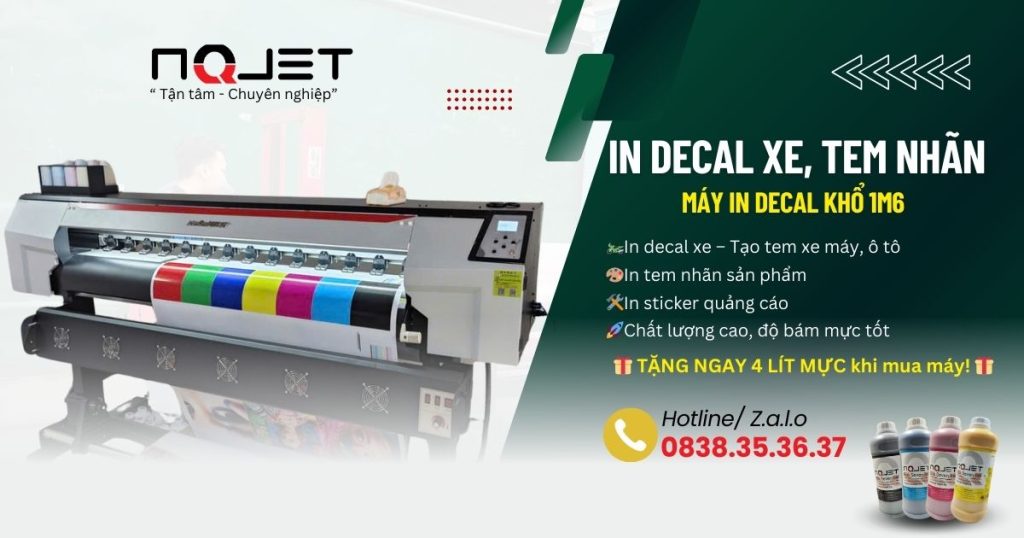 Mở tiệm in decal dán keo xe nên mua máy 1m2 hay 1m6?