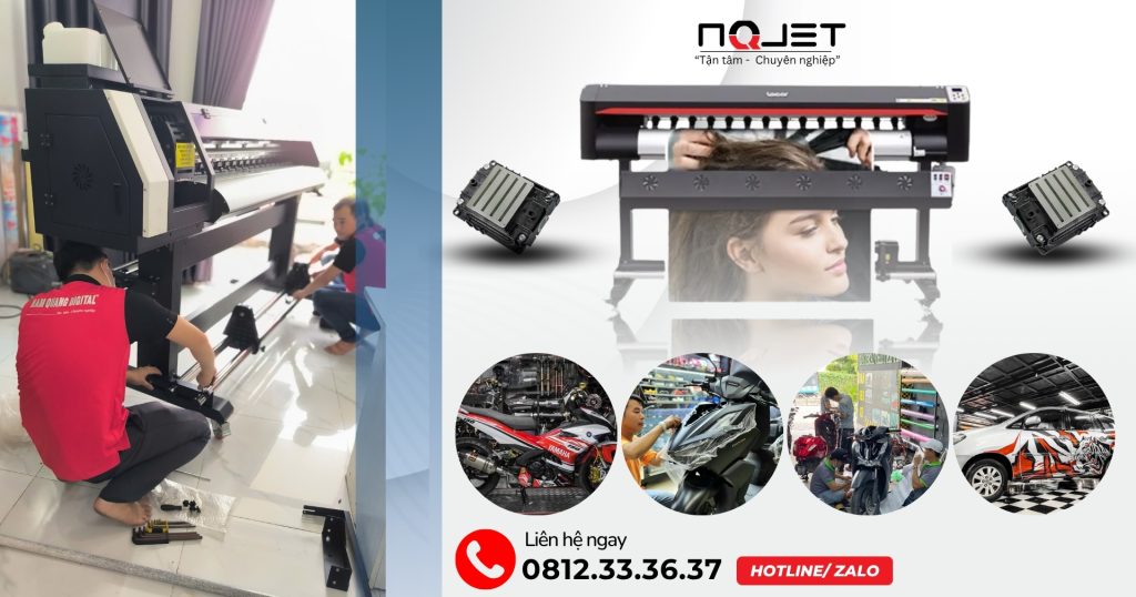 Máy in phun kỹ thuật số 1m6