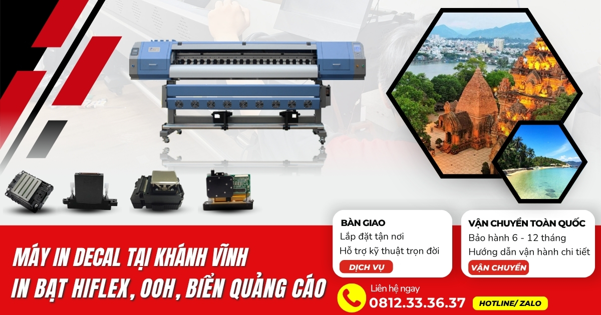 Máy in decal khổ lớn tại Khánh Vĩnh