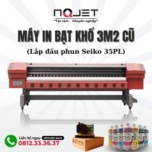 Máy in bạt khổ 3m2 cũ lướt lắp đầu in Seiko 35pl - Tốc độ cao, tiết kiệm chi phí