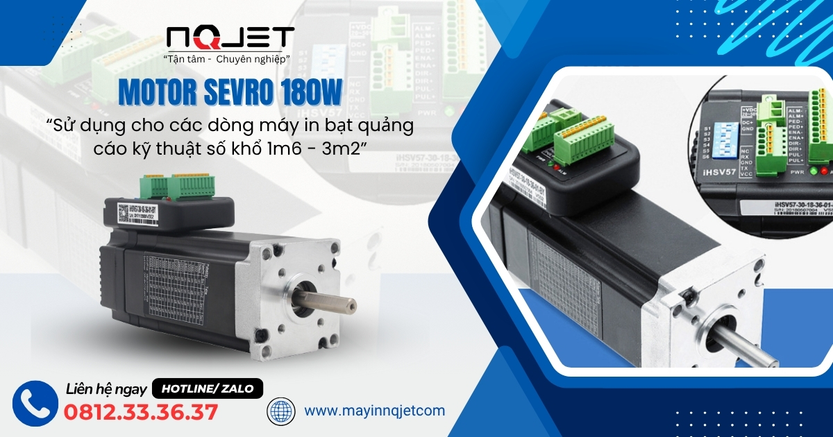 Motor Servo 180W máy in quảng cáo