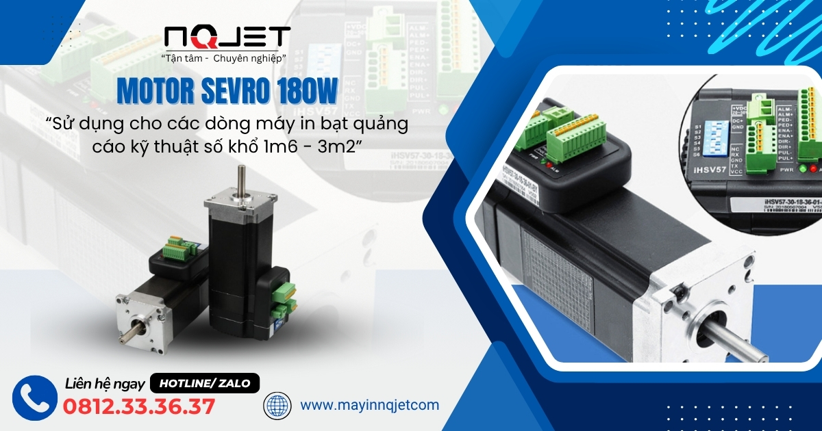 Motor Servo 180W máy in quảng cáo