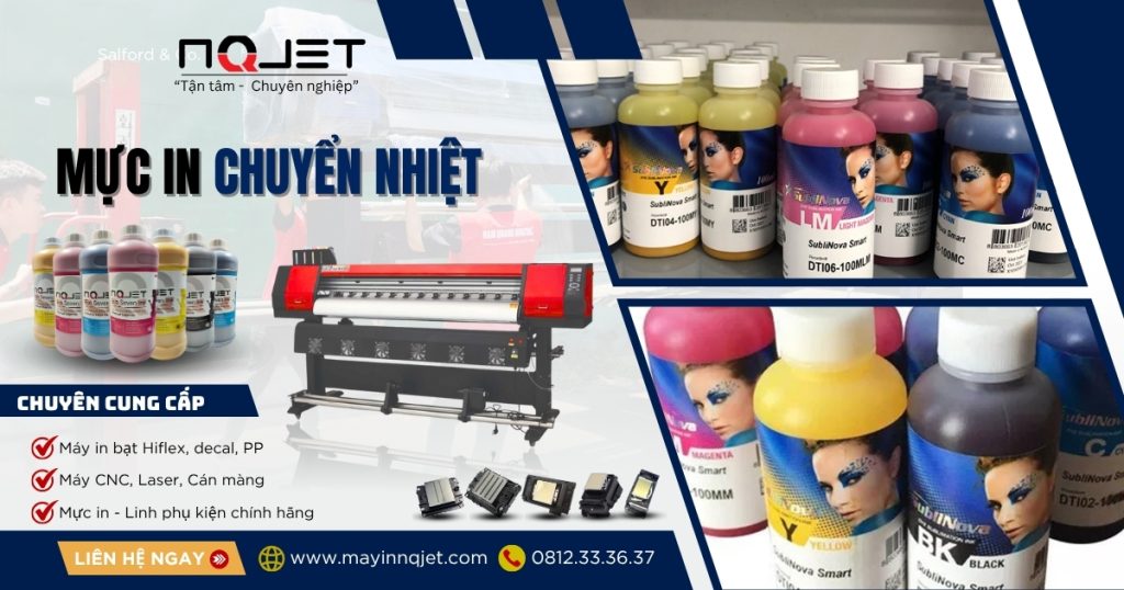 Mực in chuyển nhiệt nào – 5 dòng mực chuyên sử dụng cho máy in khổ lớn