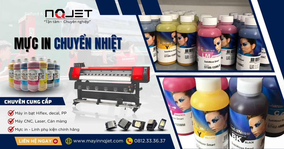 Mực in chuyển nhiệt nào - 5 dòng mực chuyên sử dụng cho máy in khổ lớn