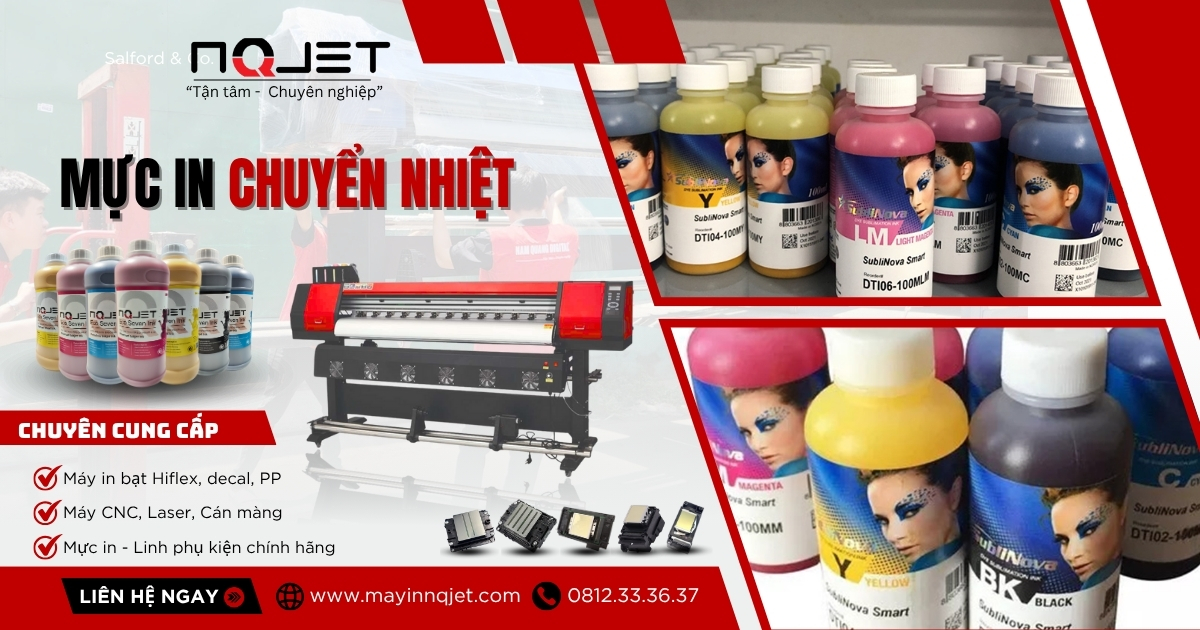 Mực in chuyển nhiệt nào - 5 dòng mực chuyên sử dụng cho máy in khổ lớn