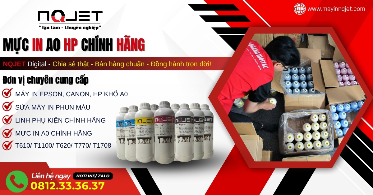 Mực in A0 HP T610 chính hãng