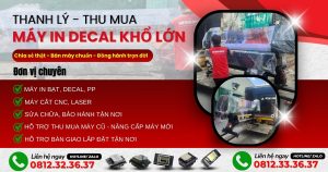 Thanh lý máy in decal khổ lớn 60cm/1m2/1m6/1m8