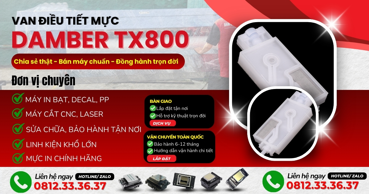 Van điều tiết mực Damber TX800