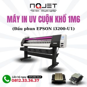 Máy in UV cuộn 1m6 đầu phun i3200-U1