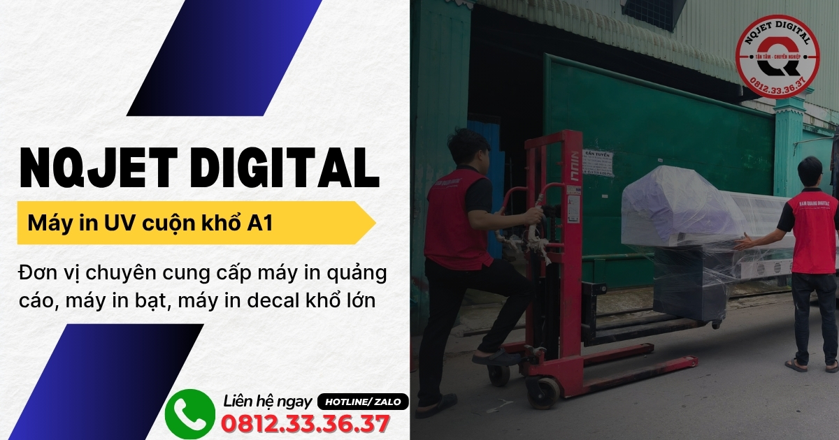 Máy in UV cuộn khổ A1