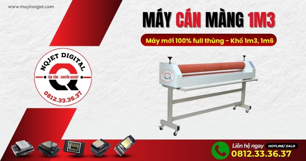 Máy cán màng khổ 1m3 – Cán mượt, đều màng, chống xước cực tốt cho bản in