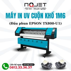 Máy in UV cuộn 1m6 đầu phun TX800-U1