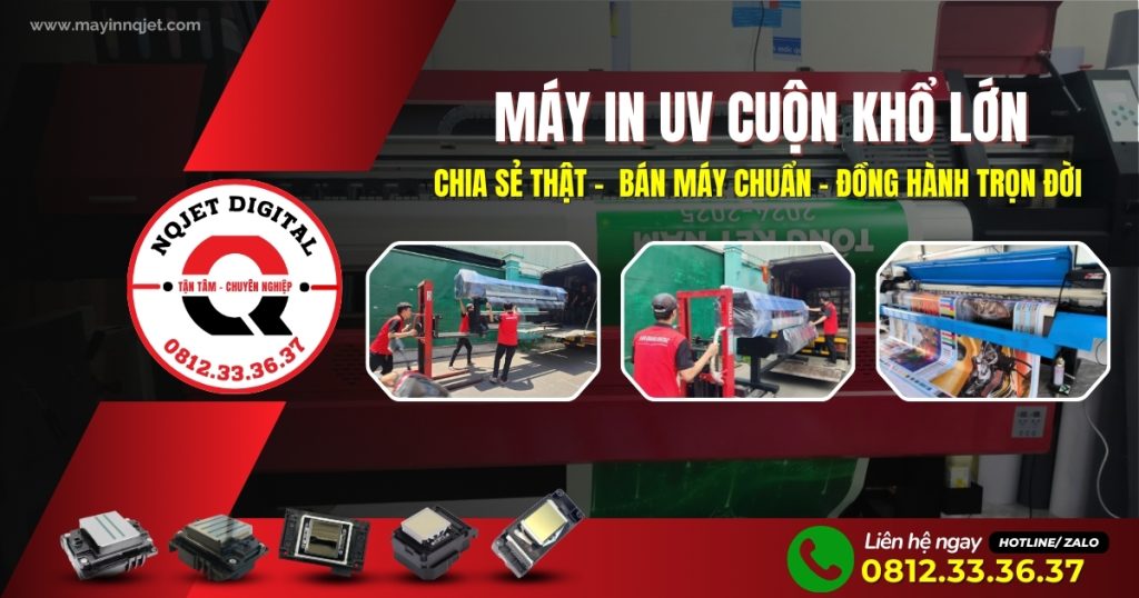 Máy in UV cuộn in được những vật liệu nào? Tìm hiểu toàn bộ ứng dụng thực tế trước khi đầu tư