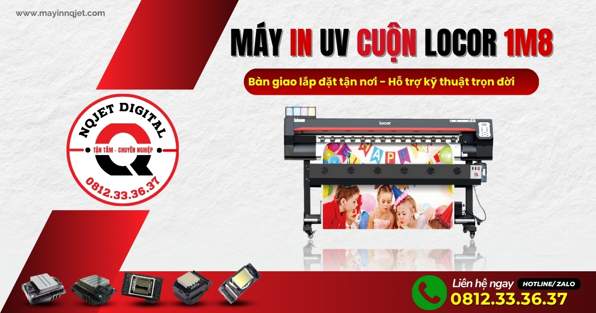 máy in uv cuộn Locor 1m8