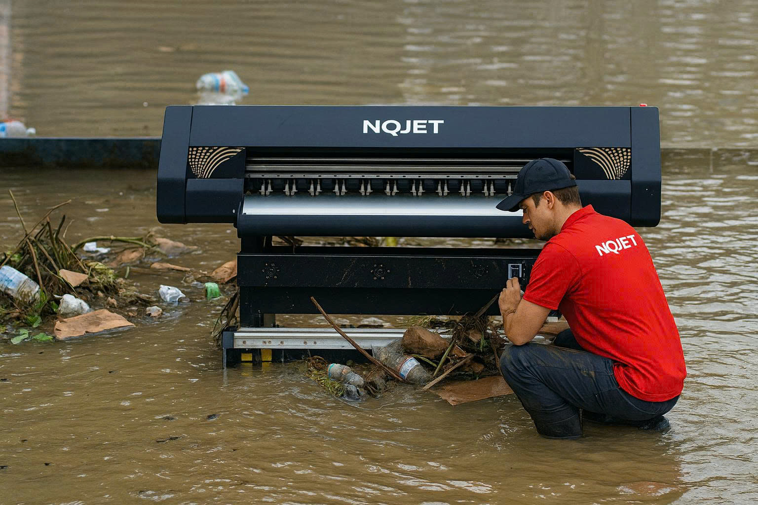 Xử lý máy in sau lũ
