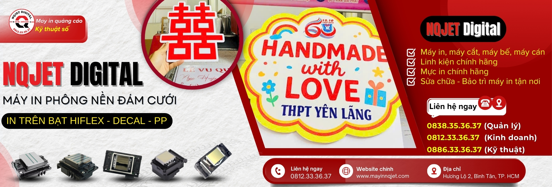 Máy in phồng nền đám cưới