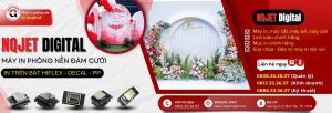 Máy in phồng nền đám cưới